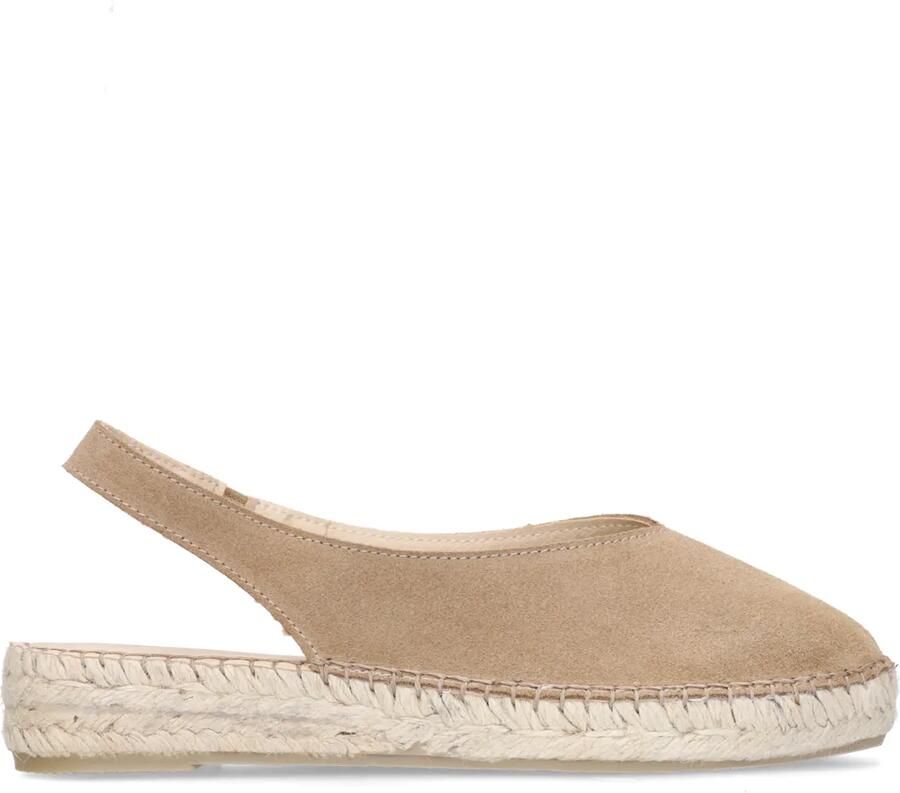 Manfield Taupe suède sleehakken