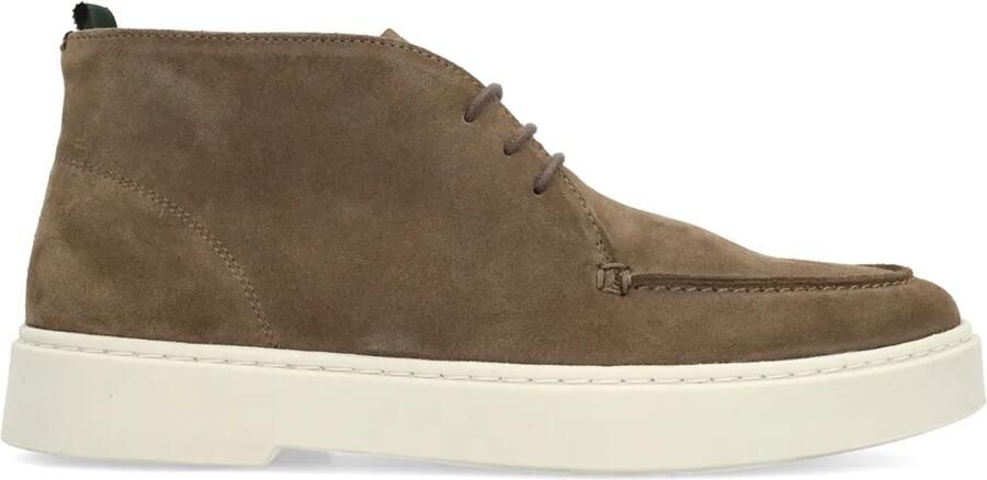 Manfield Heren Taupe suède veterboots
