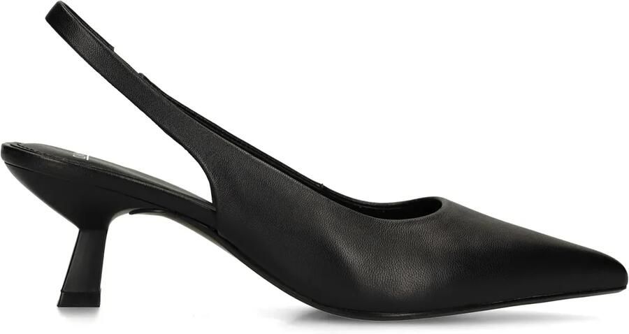 Manfield leren slingback pumps zwart - Foto 3