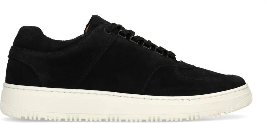 Manfield Heren Zwarte suède sneakers - Foto 2
