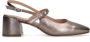 Manfield Dames Metallic leren slingbacks - Thumbnail 3