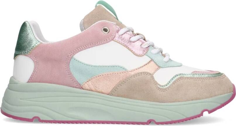 Manfield Multicolor suède sneaker