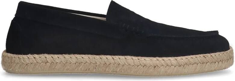 Manfield Navy suède espadrilles