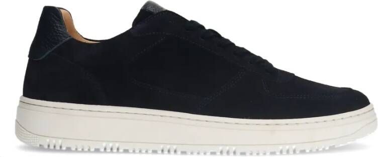 Manfield Navy suède sneakers