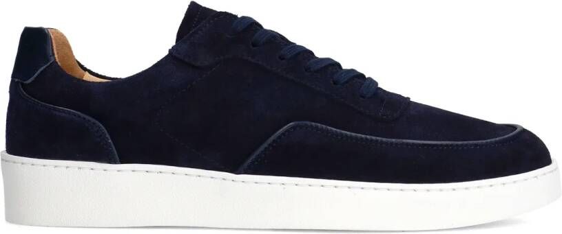 Manfield Navy suède sneakers