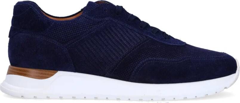 Manfield Navy suède sneakers