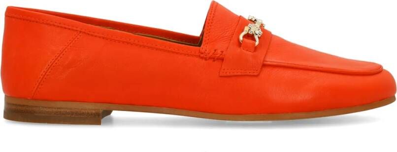 Manfield Rode leren loafers