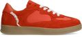 Manfield Dames Rode suède sneakers - Rood