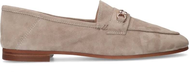 Manfield Taupe suède loafers