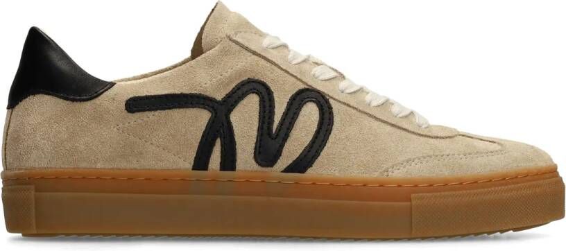 Manfield Taupe suède sneakers