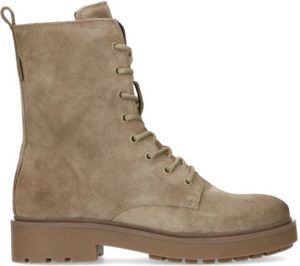 Manfield Taupe suède veterboots
