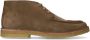 Manfield suède veterschoenen donkerblauw - Thumbnail 2