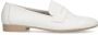 Manfield Dames Witte leren loafers - Thumbnail 3