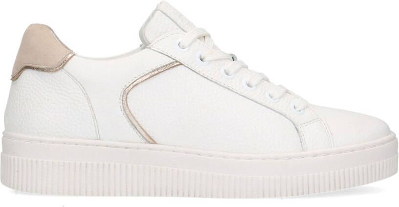 Manfield Dames Witte leren sneakers - Foto 2