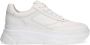 Manfield Dames Witte leren sneakers - Thumbnail 2