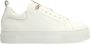 Manfield Dames Witte leren sneakers - Thumbnail 2