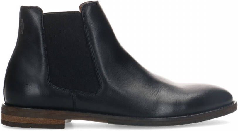 Manfield Heren Zwarte leren chelsea boots - Foto 3
