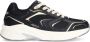 Manfield Dames Zwarte sneakers met mesh details - Thumbnail 2