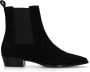 Manfield Dames Zwarte suède chelsea boots - Thumbnail 3