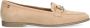No Stress Dames Beige suède loafers met gouden chain - Thumbnail 3