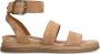 No Stress Dames Beige suède sandalen - Thumbnail 3