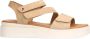 No Stress Dames Beige suède sandalen - Thumbnail 3