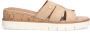 No Stress Dames Beige suède sandalen - Thumbnail 3