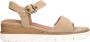 No Stress Dames Beige suède sandalen - Thumbnail 3