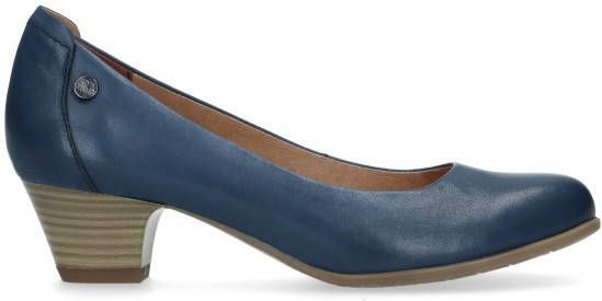 No stress Blauwe pumps met lage hak - Schoenen.nl