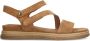 No Stress Dames Cognac leren sandalen - Thumbnail 3