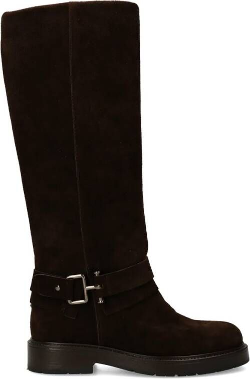 No Stress Dames Donkerbruine suède hoge laarzen - Foto 4