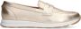 No Stress Dames Gouden leren loafers - Thumbnail 3