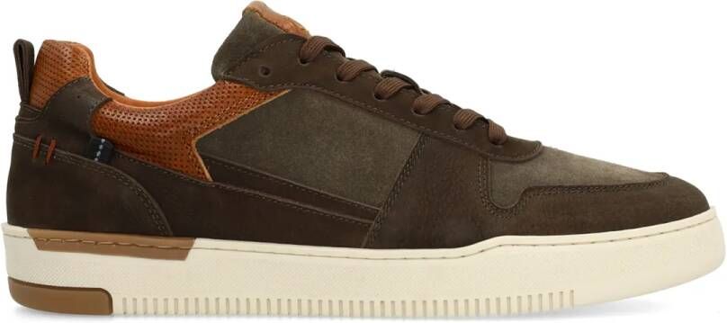 No stress Groene nubuck sneakers