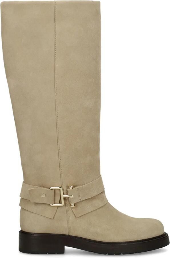 No Stress Dames Beige suède hoge laarzen - Foto 2