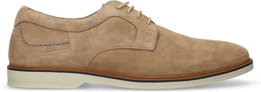 No Stress Heren Beige suède veterschoenen - Foto 2