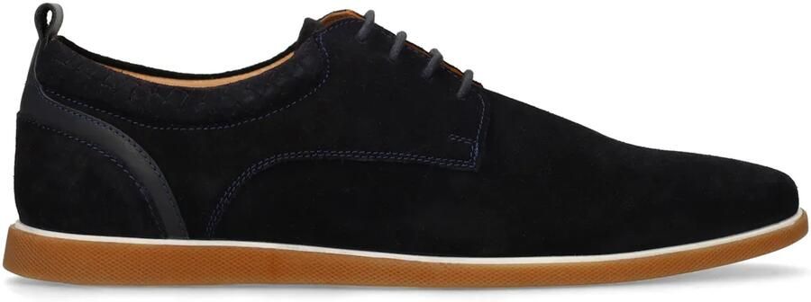 No Stress Heren Donkerblauwe suède veterschoenen - Foto 2