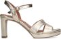 No Stress Dames PRE ORDER Gouden leren sandalen met hak - Thumbnail 3