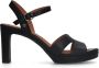 No Stress Dames PRE ORDER Zwarte leren sandalen met hak - Thumbnail 3