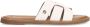 No Stress Dames Witte leren slippers - Thumbnail 3