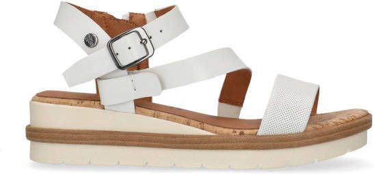 No stress Witte sleehak sandalen - Schoenen.nl