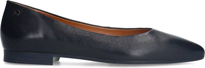 No stress Zwarte leren loafers
