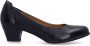 No Stress leren pumps met lage hak zwart - Thumbnail 3