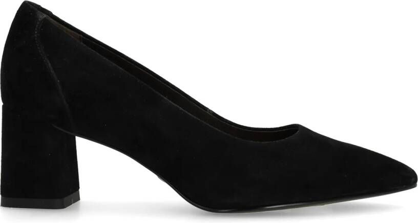 No Stress Dames Zwarte suède pumps