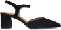 No Stress Dames Zwarte suède slingbacks - Thumbnail 3