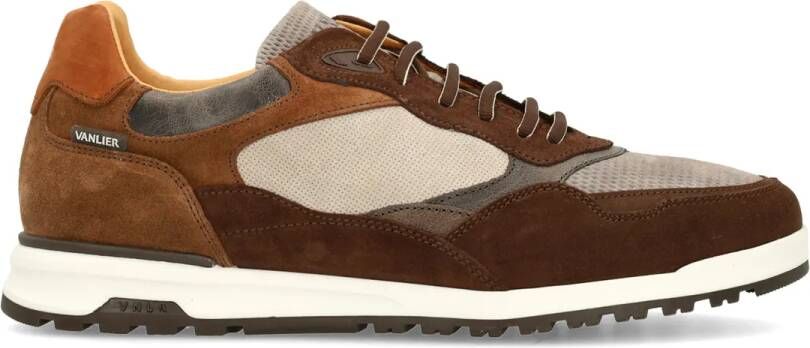 Van lier Bruine suède sneakers