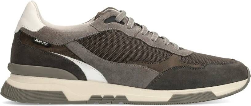 Van Lier Heren Grijze nubuck sneakers