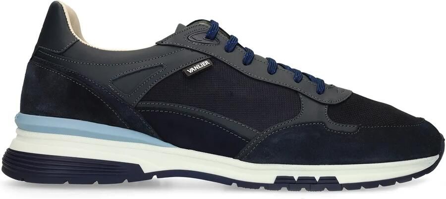 Van Lier Heren Donkerblauwe suède sneakers - Foto 2