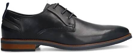 Van Lier Heren Zwarte leren veterschoenen