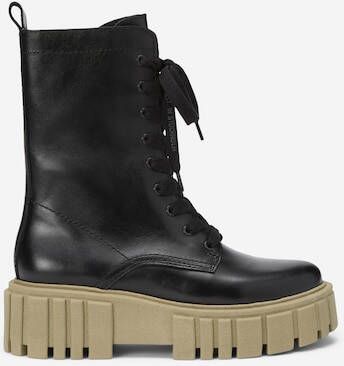 Marc O'Polo Veterlaarzen met profielzool in een crêpelook