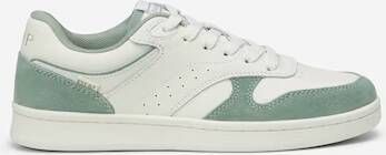 Marc O'Polo Lage sneakers met details van wildleer